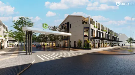 Nhà phố 2 mặt tiền Ecolux City đường Lê Lợi, dân cư sầm uất, liền kề các Khu công nghiệp lớn