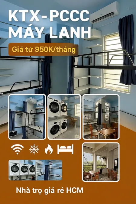 🏙️ Ký túc xá Quận Bình Thạnh giá rẻ Bao điện nước, uy tính, nhiều tiện ích. Có khắp HCM.