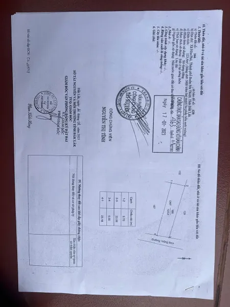 Bán đất 123.4m² ngang 5m giá 650 triệu Xã Hòa Phú