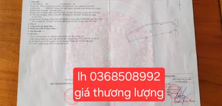 Bán đất 1800m² ngang 100,16m giá 9.9 tỷ Xã Trung Giã