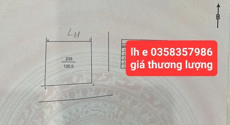 Bán đất 120m² ngang 11.74m giá 3.03 tỷ Xã Kim Anh