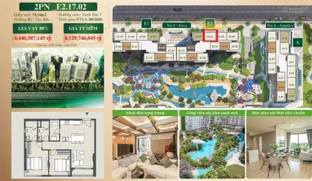 Căn 2pn giá siêu tốt tại phân khu compound duy nhất tại vinhomes grand park. căn hộ thuộc hạng sang
