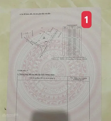 Đất thổ 173m2 góc 2 mt đường 5 nhỏ xe hơi