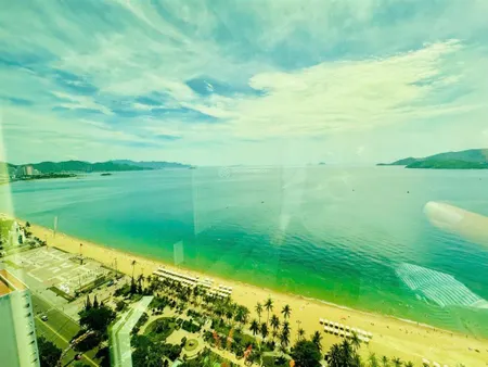 Căn hộ studio view biển trực diện tháp trầm hương, trung tâm nha trang