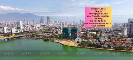 Châu mỹ srt 3pn view đẹp nhất trực diện sông hàn view pháo hoa diff vịnh núi chúa thành phố