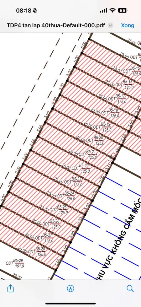 Bán đất 125m² giá 4.8 tỷ Phường Tân Lập