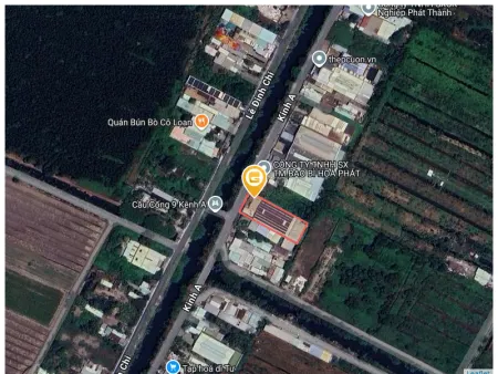 Bán nhà 1319.5m² ngang 21m giá 28 tỷ Xã Bình Lợi