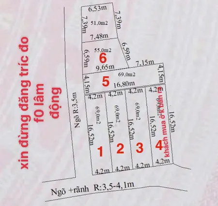 Bán 69.3 m Lô Góc Lâm Động , cách đường liên thôn 20 m . L/ h :076.231.9990 e Thúy