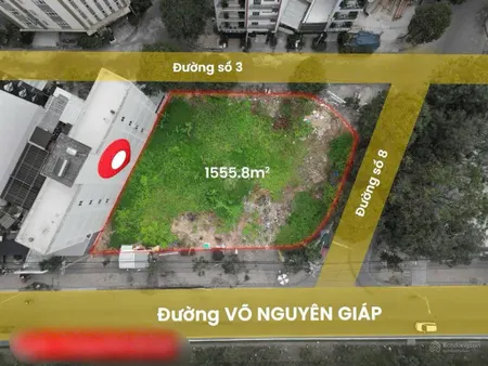 Đất lớn 3 mặt tiền đại lộ võ nguyên giáp, q. cái răng, cần thơ, dt 1555,8m2, giá 119 tỷ