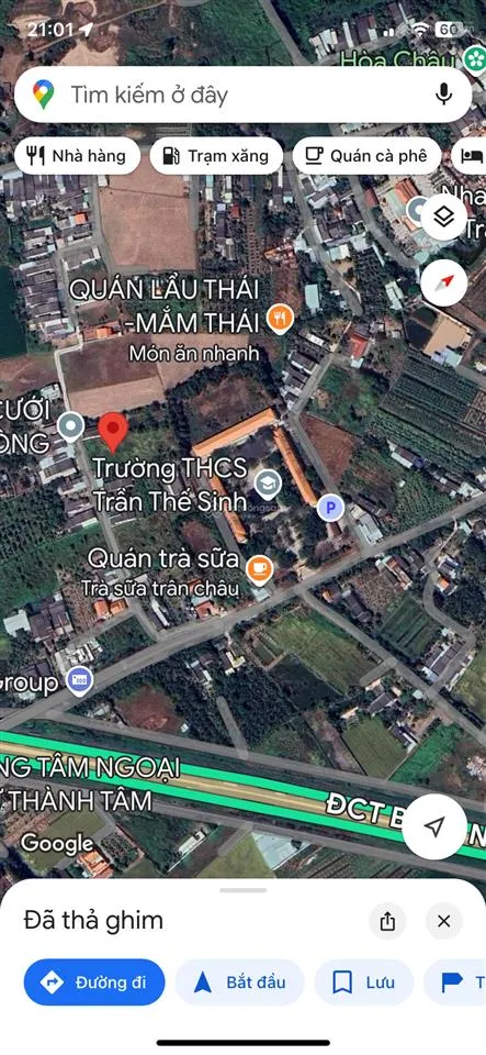 Chủ bán 1113,1m2 trong đó có 400m2 thổ cư mặt tiền đan ô tô ấp 5 thạnh đức