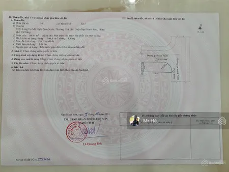 Bán lô 2 mặt tiền đường hoàng bình chính bùi bỉnh uyên hoà hải quận ngũ hành sơn