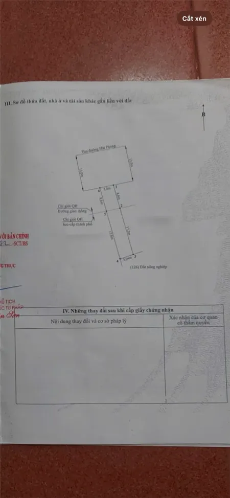 Đất mặt đường Hải Phong – 87,7m² vuông vắn  Sát Vinhomes Golden City  Giá chỉ 50 triệu/m²  ZALO 0567 222 555