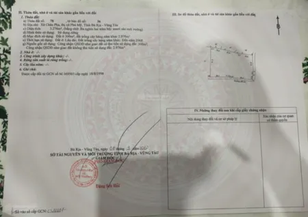 Nhà Đất Châu Pha TX Phú Mỹ Bà Rịa - Vũng Tàu