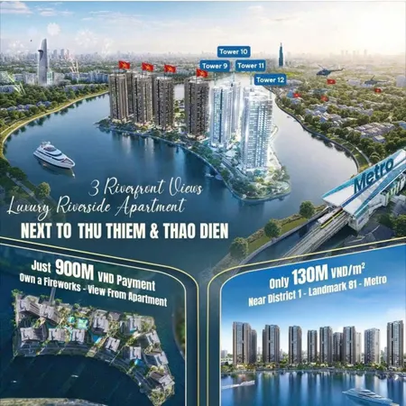 The Privé Quận 2 - ra mắt tháp 9 - 10 - 11 đẹp nhất dự án, sở hữu dễ dàng - thanh toán linh hoạt