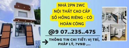 NHÀ SÂN VƯỜN 2PN XE TẢI TỚI TẬN NHÀ - SỔ HỒNG HOÀN CÔNG - NỘI THẤT XỊN