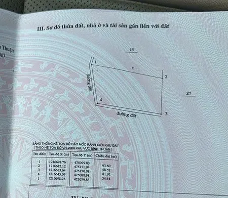 Bán đất 4394m² ngang 56m giá 3.08 tỷ Phường Mũi Né