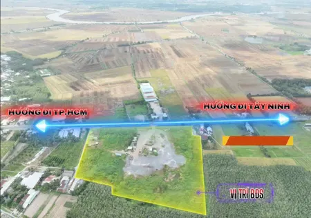 Mặt tiền đường quốc lộ 22b cẩm giang gò dầu Tây Ninh