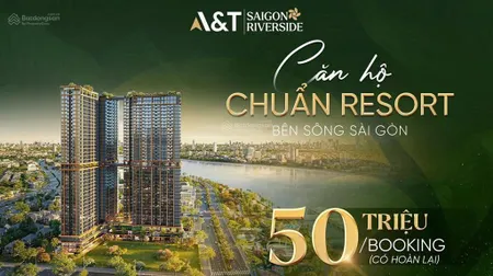Căn hộ ven sôngvị trí duy nhất cực hiếmphong cách nghỉ dưỡng resortcó máy lạnh âm trần cao cấp