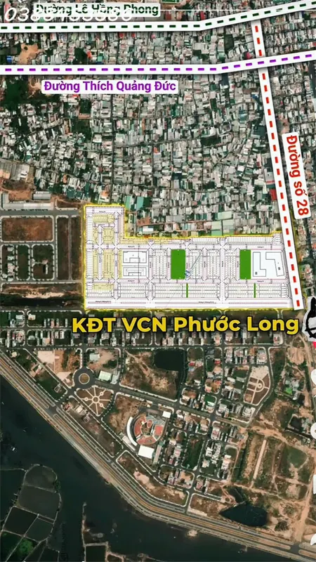 LÔ GÓC Đẹp nhất ĐƯỜNG A2 Siêu Hiếm ở KĐT VCN Phước Long 2- Tiềm Năng - Giá cực siêu đầu tư