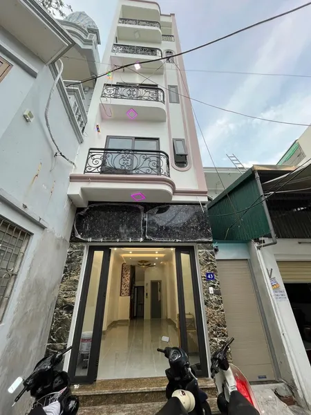 Ô TÔ ĐỖ CỬA, QUAY ĐẦU – VỊ TRÍ KINH DOANH – THANG MÁY – 5 TẦNG FULL CÔNG NĂNG – Đông Thiên