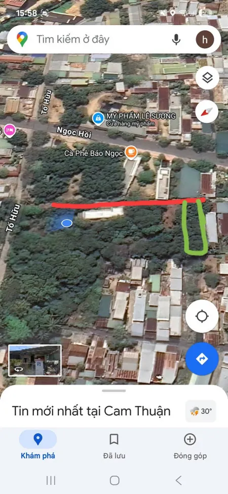 Bán đất 206.3m² ngang 6m giá 1.75 tỷ Phường Cam Linh