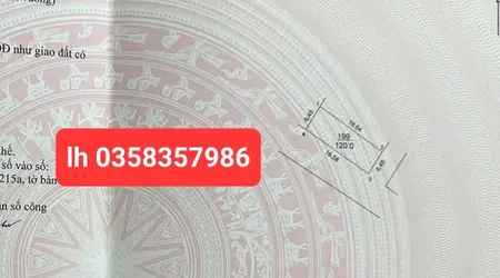 Bán đất 120m² ngang 6.45m giá 4.8 tỷ Xã Nội Bài