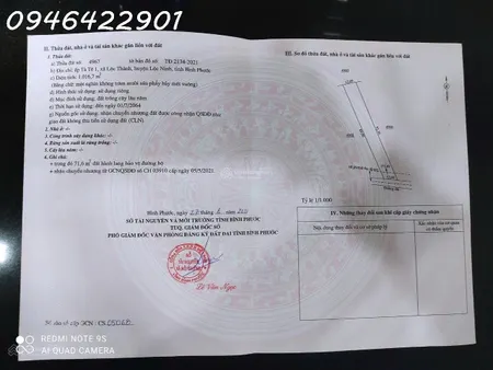 Bán đất Tại Lộc Thành, Lộc Ninh, Bình Phước, Giá Siêu Hời 550 Triệu, 1016.7m2