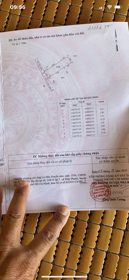 Bán đất hẻm 979 lê văn lương diện tích 5x20 giá 4.5 tỷ