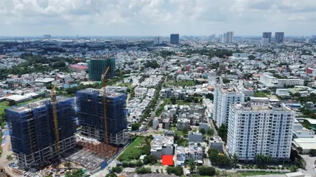 Đất mặt tiền đường cây keo, tam phú, thủ đức, lô góc 2 mt, dt 5m*14,2m, ngay cổng vào fiato uptown