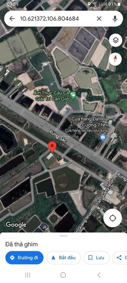 Bán gấp đất 680m2, có 300m2 thổ, mt rừng sát, bình khánh, cần giờ. giá 25tr/m2. 0938 888 ***