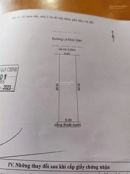 Bán gấp lô đất hòa xuân cẩm lệ (100m) giá tốt mặt tiền đường 5m5 giá 4.8 tỷ