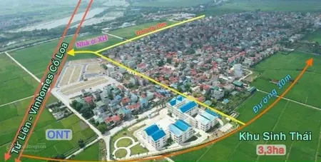 Đất đẹp mặt tiền 6m ô tô vào đất địa chỉ dục tú đông anh hà nội. quy 1/500 ra lô góc