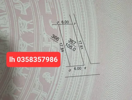 Bán đất 105m² ngang 6m giá 3.38 tỷ Xã Kim Anh