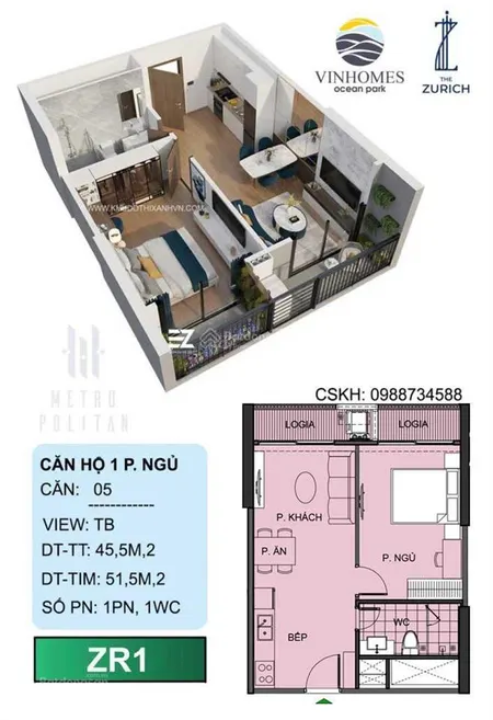 Quỹ căn zurich giá bán rẻ nhất thị trường. đón sóng bàn giao nhà. vinhomes ocean park
