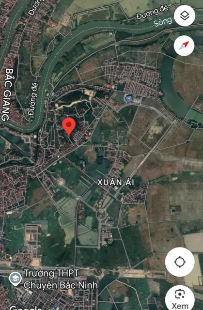 Bán đất thổ cư phường hòa long TP Bắc Ninh 128m2 mặt 4.5m giá 3.45 tỷ gần dự án vin bắc ninh