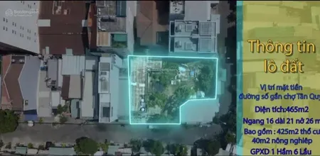 Bán đất gần 500m2 mặt tiền đường, số p. tân kiểng, q7