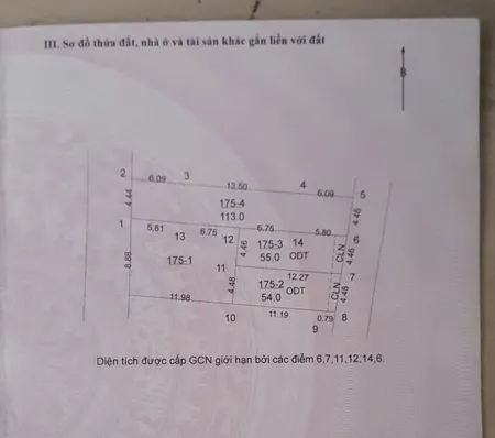Bán đất 55m² giá 3.2 tỷ Xã Quang Minh