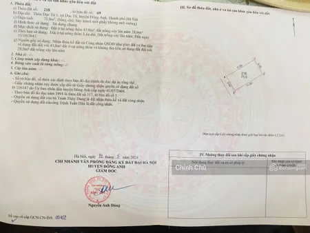 Chính chủ bán đất góc 2 mặt tiền sát nhà văn hóa, khu đấu giá dục tú 1