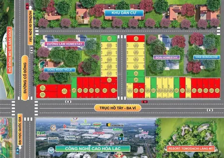 Đất nền, 100m2 kđt hòa lạc. lô mặt tiền rộng đường đôi