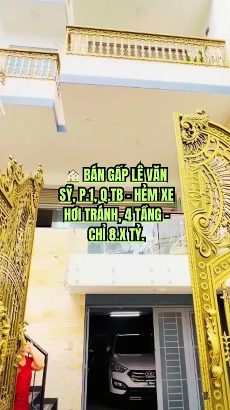 🏠 BÁN GẤP LÊ VĂN SỸ, P.1, Q.TB - HẺM XE HƠI TRÁNH, 4 TẦNG - CHỈ 8.X TỶ.
