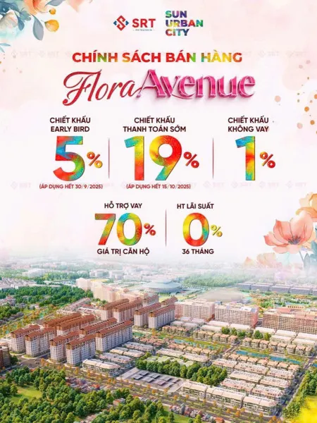 Phần 98:🌸 “Song Lộc Thịnh Vượng” – Hai Lựa Chọn Hoàn Hảo Tại Flora Avenue Sun Urban City Hà Nam 🌸
Sun Urban City Hà Nam – Quỹ căn độc quyền
🏡 F7-159
👉 Diện tích: 60m² đất – 189m² XD
👉 Giá: 6.435 tỷ
✨ Vị trí trung tâm, liền kề công viên 🌳
🏡 F3-06
👉 Diện tí