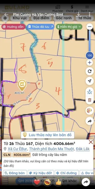 Bán đất 30000m² giá 25 tỷ Phường Buôn Ma Thuột