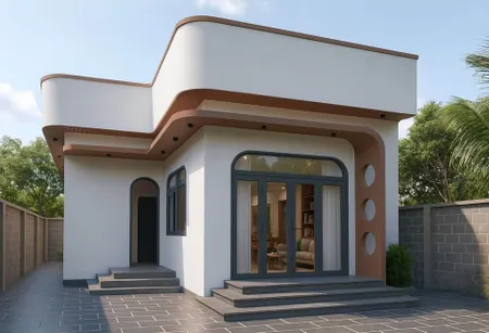 NHÀ CẤP 4 CHỮ L MẪU HIỆN ĐẠI CHỈ 400 TRIỆU LÀ NHẬN NHÀ