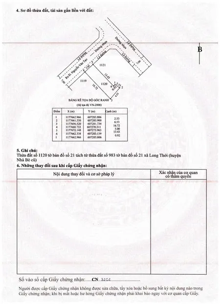 Bán đất giá rẻ 6*13,5m, 3,8 tỷ, hẻm xe hơi 6m, số 409 thông ra 437 nguyễn văn tạo, lt nhà bè, shr