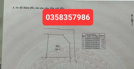 Bán đất 105m² ngang 10.97m giá 2.6 tỷ Xã Kim Anh