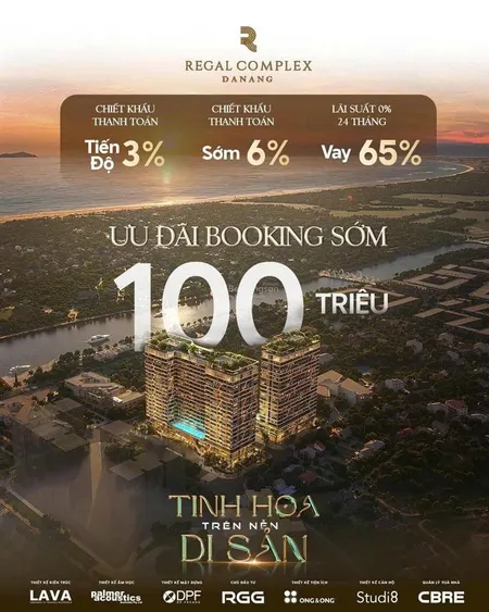 Chính thức nhận booking căn hộ regal complex đà nẵng khu phức hợp căn hộ hạng sang tại đà nẵng