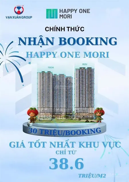 Happy one mori vị thế độc tôn tại thuận an cơ hội booking vàng với chỉ 30 triệu!