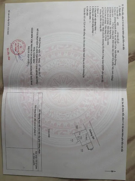 Bán đất 2740m² giá 12.5 tỷ Phường Tân Hiệp