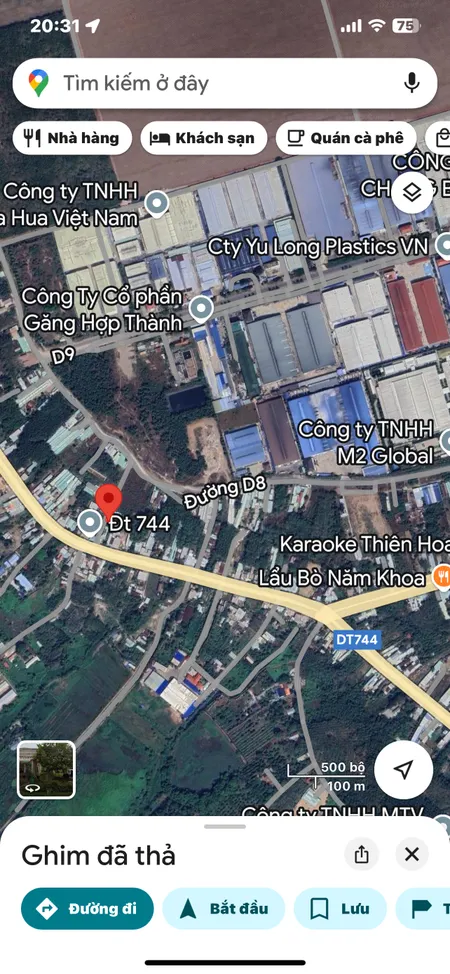 Bán Đất An Tây 015, sát bên KCN Rạch Bắp, cách DT744 chỉ 30m giá 1 tỷ