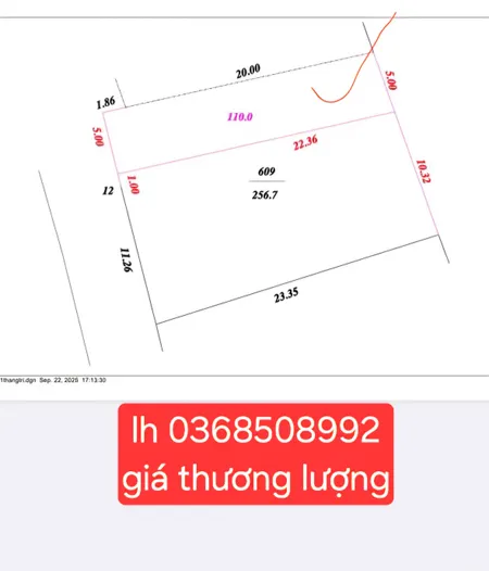 Bán đất 110m² ngang 5m giá 3.1 tỷ Xã Kim Anh